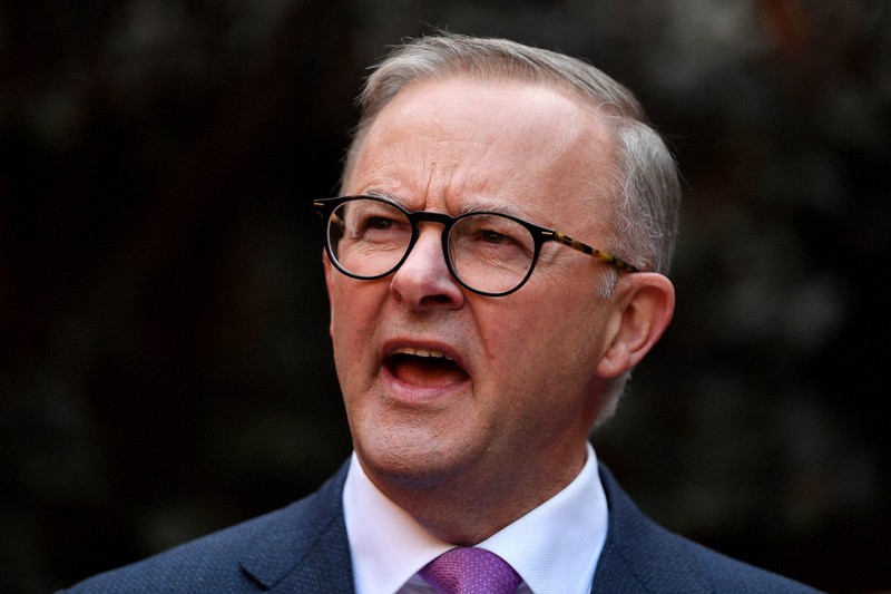 労働党のアルバニージー党首=2022年5月20日、AAPイメージ・ロイター
