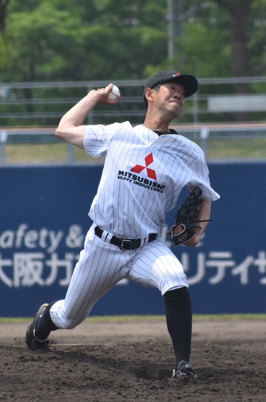 実使用】三菱重工神戸 守安玲緒 選手 ユニフォーム 都市対抗野球