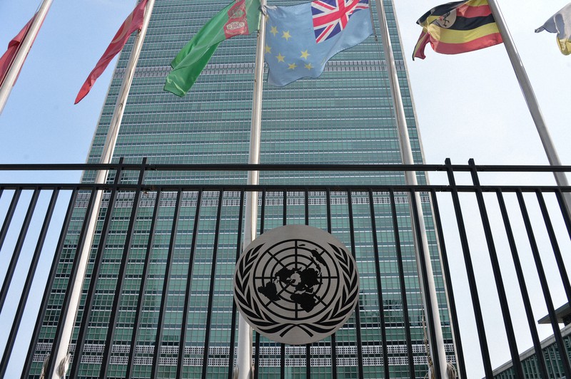 国連本部=米ニューヨークで2021年9月14日、隅俊之撮影