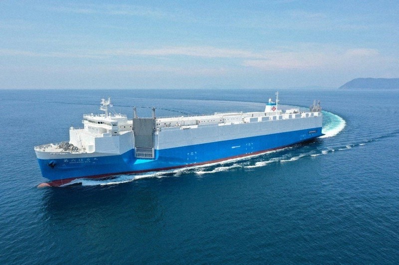 RORO船誘致し試験へ トレーラー貨物部分のみ運搬 県、年内にも定期便化