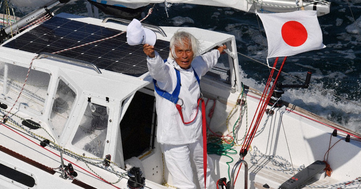 堀江さん太平洋横断 単独無寄港 世界最高齢83歳 | 毎日新聞
