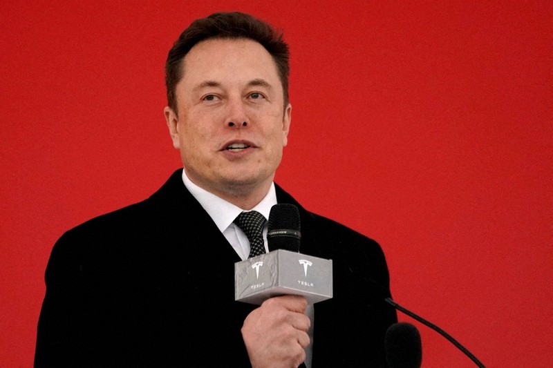 米電気自動車(EV)大手テスラの最高経営責任者(CEO)、イーロン・マスク氏=ロイター