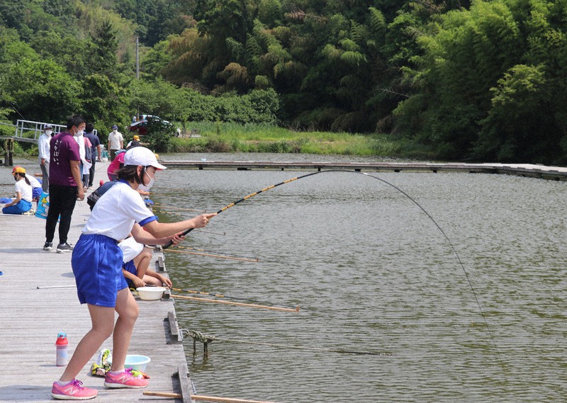 ヘラブナ釣りに挑戦 小学生、地域産業学ぶ一環 橋本 ／和歌山 | 毎日新聞