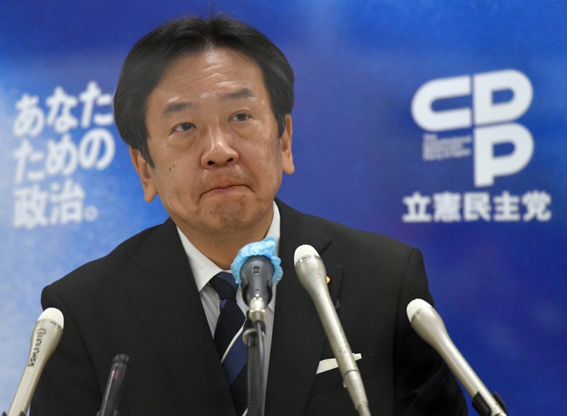 立憲民主党の代表を辞任し、記者会見する枝野幸男氏=東京都千代田区の衆院第2議員会館で2021年11月12日、竹内幹撮影