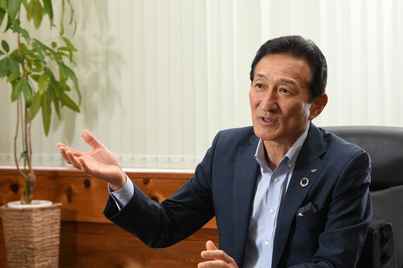 ワタミの渡邉美樹会長兼社長=内藤絵美撮影