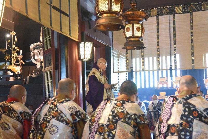 第121代善光寺上人　鷹司誓玉　色紙 第121代善光寺上人 鷹司誓玉 色紙