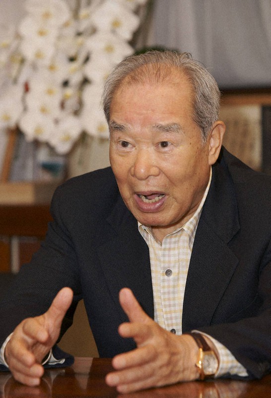 村上正邦さん=2010年、水本圭亮撮影