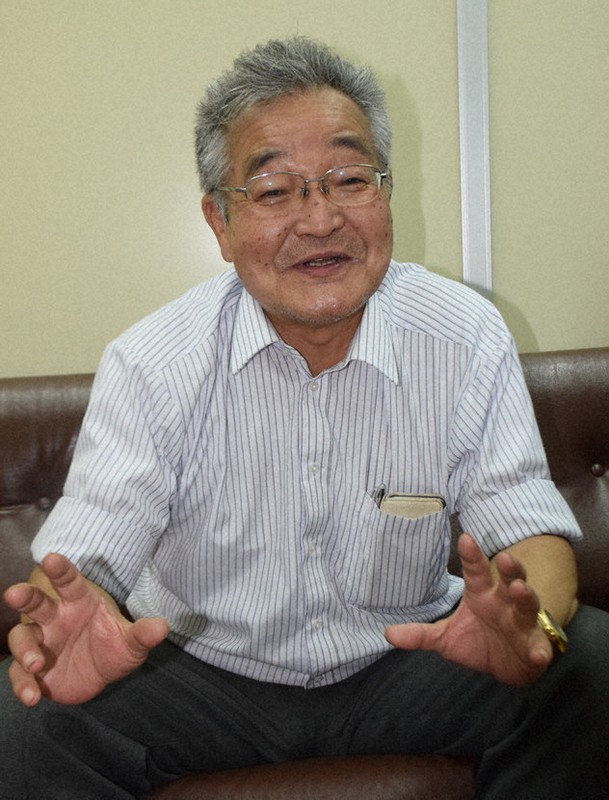 教職員の定数増などを訴える武田さん=和歌山市で、加藤敦久撮影