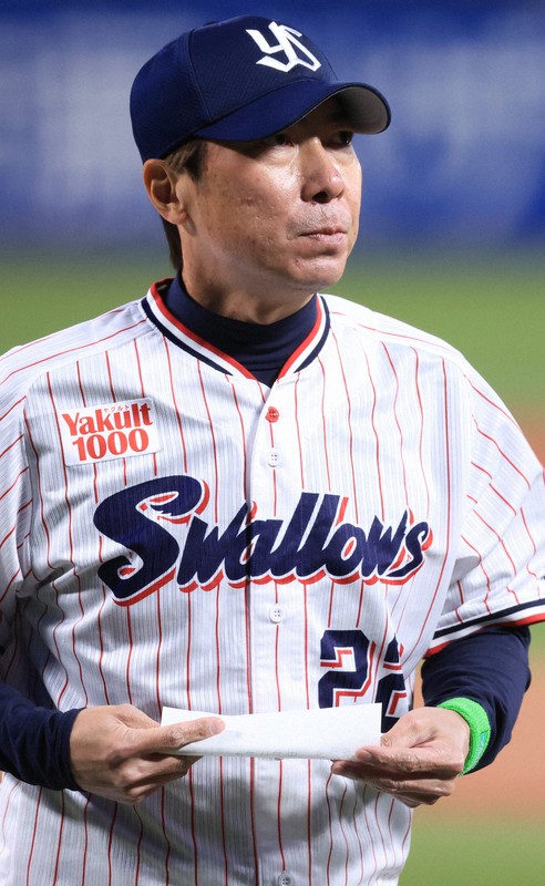 ヤクルトの高津臣吾監督=神宮球場で2022年3月29日、梅村直承撮影