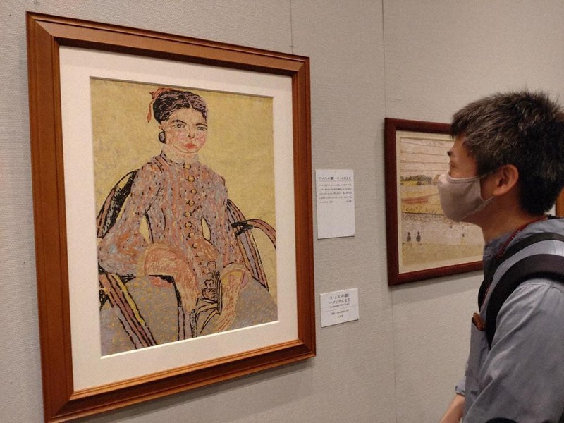 山下清、【西洋人形】、希少な額装用画集より、美品、日本人画家、新品