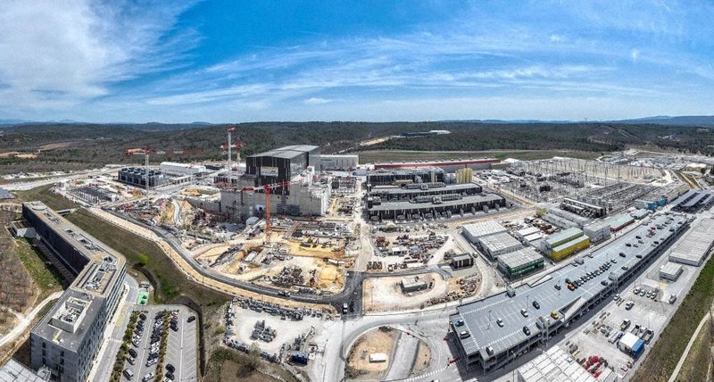 フランス南部サンポールレデュランスで建設中のITER=ITER機構提供