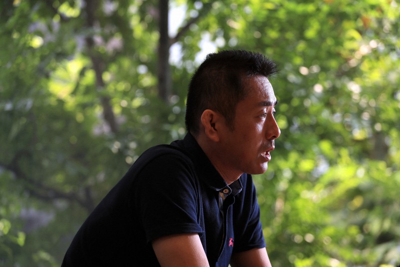 中島岳志氏=梅村直承撮影