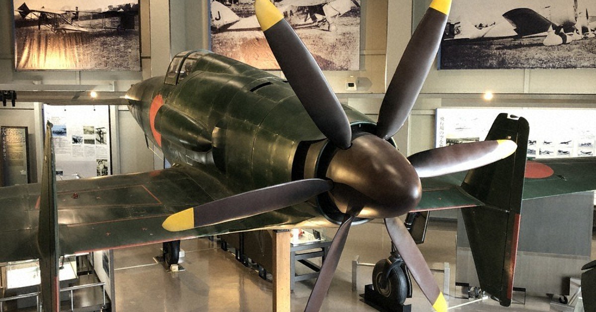 震電」実物大模型、展示 後部プロペラ「幻の戦闘機」 大刀洗平和記念館