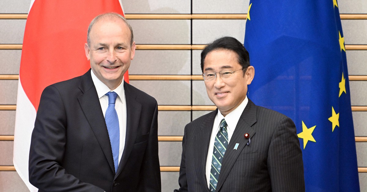 アイルランド首相、安倍元首相に弔意 岸田首相との会談で | 毎日新聞