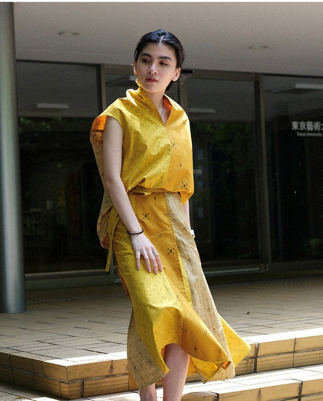 新しいファッションブランドで女性受刑者が着物を再利用して仕立てる服のイメージ=みとびら提供