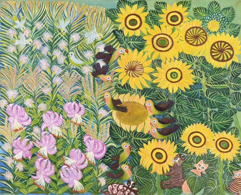 愛あふれる日常の楽園 53歳からの創作、塔本シスコ展 滋賀県美 | 毎日新聞