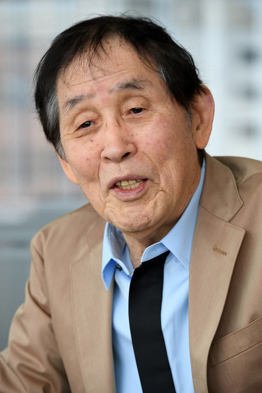 萩本欽一さん=東京都世田谷区で2019年4月12日、根岸基弘撮影