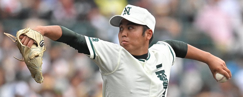 【二松学舎大付-大阪桐蔭】二松学舎大付の2番手・布施=阪神甲子園球場で2022年8月16日、津村豊和撮影