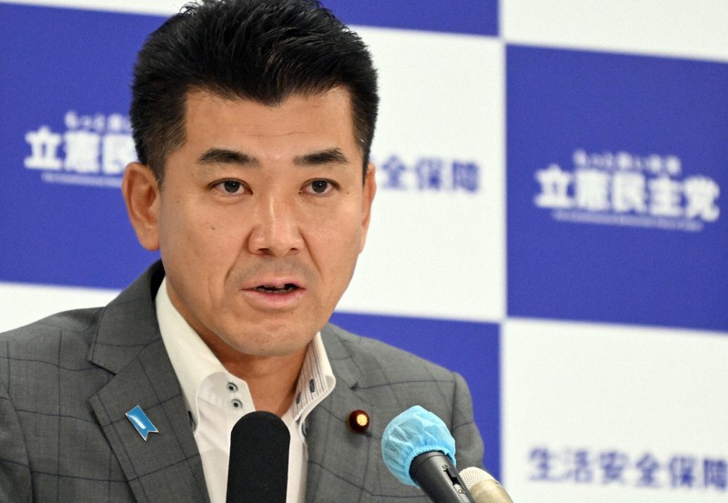 記者会見する立憲民主党の泉健太代表=衆院第2議員会館で2022年8月19日午前10時53分、竹内幹撮影