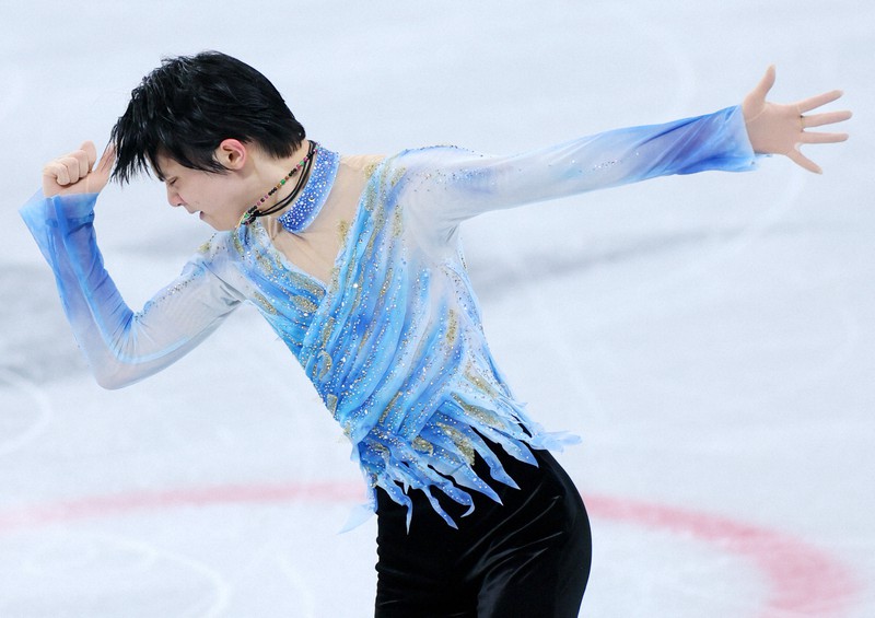 フィギュア男子sp 羽生結弦の演技 写真特集3 37 毎日新聞