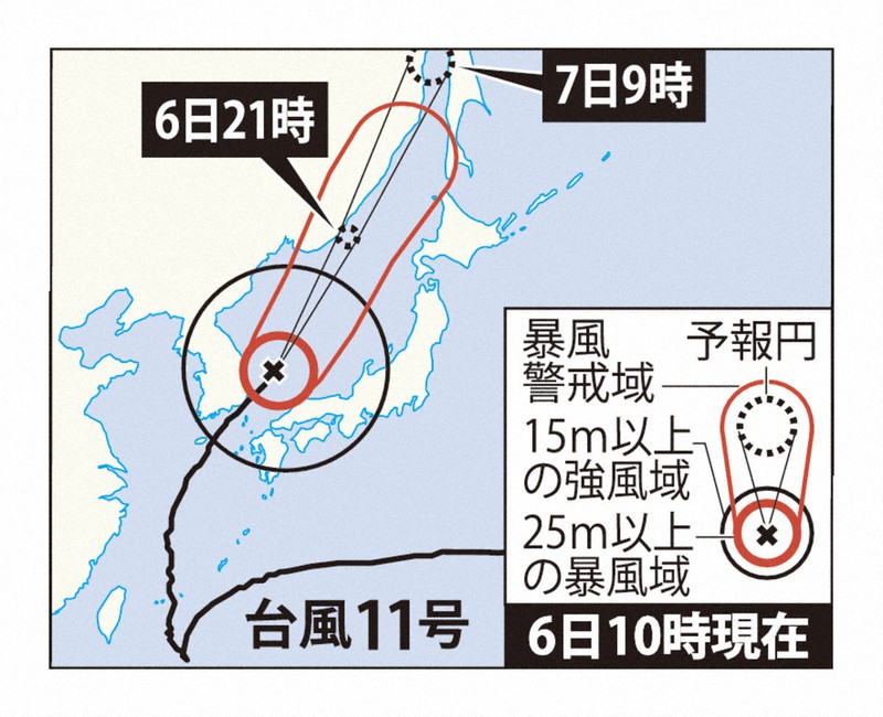 台風11号 九州北部が暴風域に 長崎 対馬や五島列島に避難指示 毎日新聞