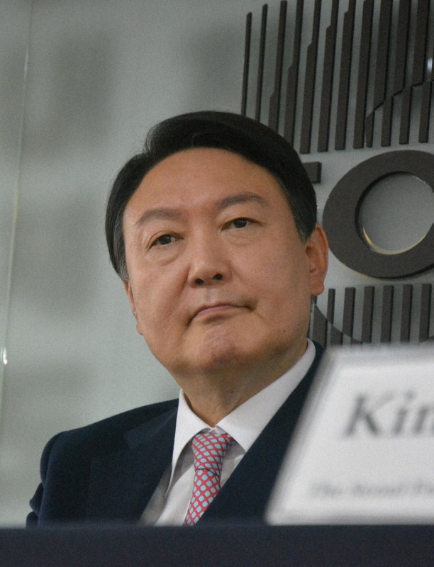 尹錫悦氏=韓国・ソウルで2021年11月12日、坂口裕彦撮影