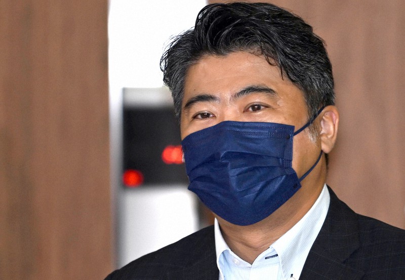 自民党役員会に臨む木原誠二官房副長官=東京都千代田区の同党本部で2022年9月13日午前9時25分、竹内幹撮影