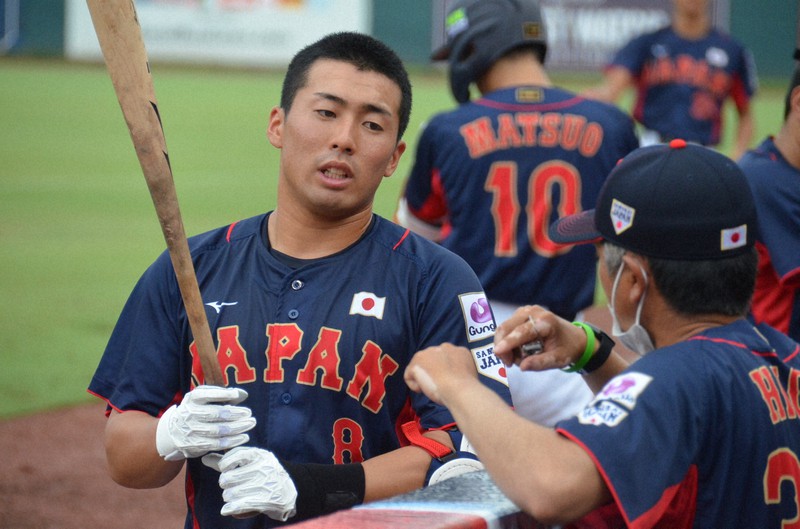 世代最強スラッガーの浅野翔吾=米フロリダ州で2022年9月9日午後4時4分、大東祐紀撮影
