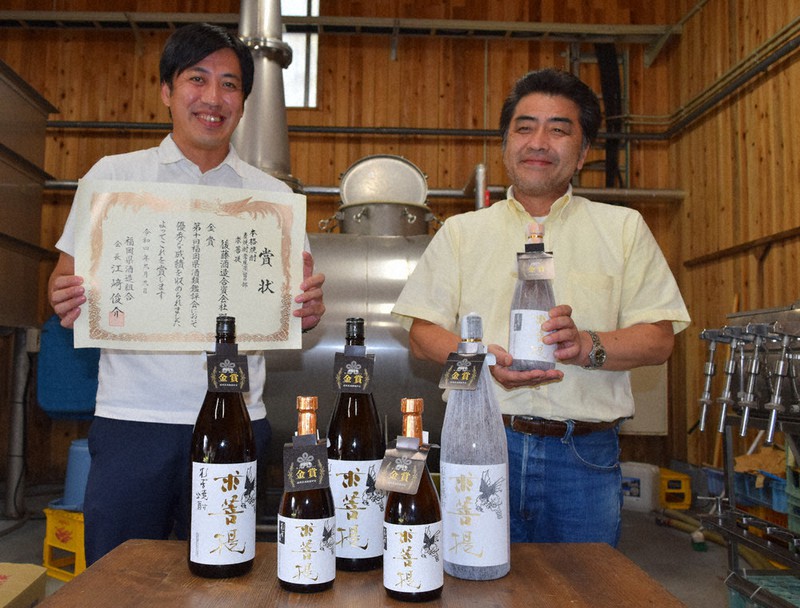 求菩提　麦焼酎 25% 後藤酒造　レア 県酒類鑑評会 麦焼酎「求菩提」金賞 豊前・後藤酒造、初出品で受賞