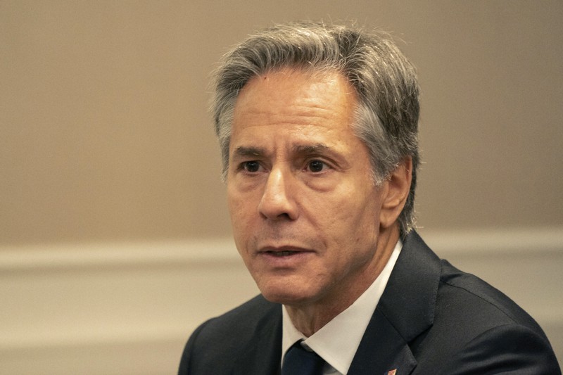 ブリンケン米国務長官=国連総会で2022年9月23日(代表撮影・AP)