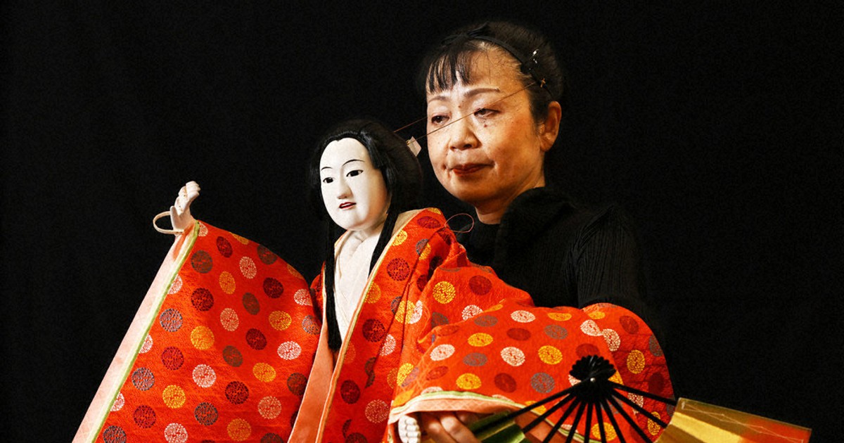 浄瑠璃文楽人形由良亀師匠作品