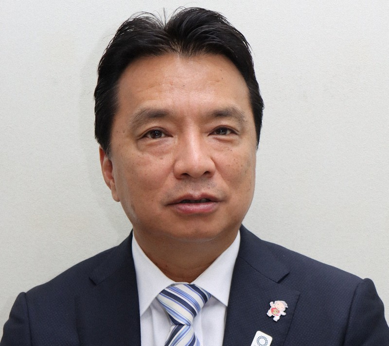 西岡真一郎小金井市長=2019年11月20日、和田浩明撮影