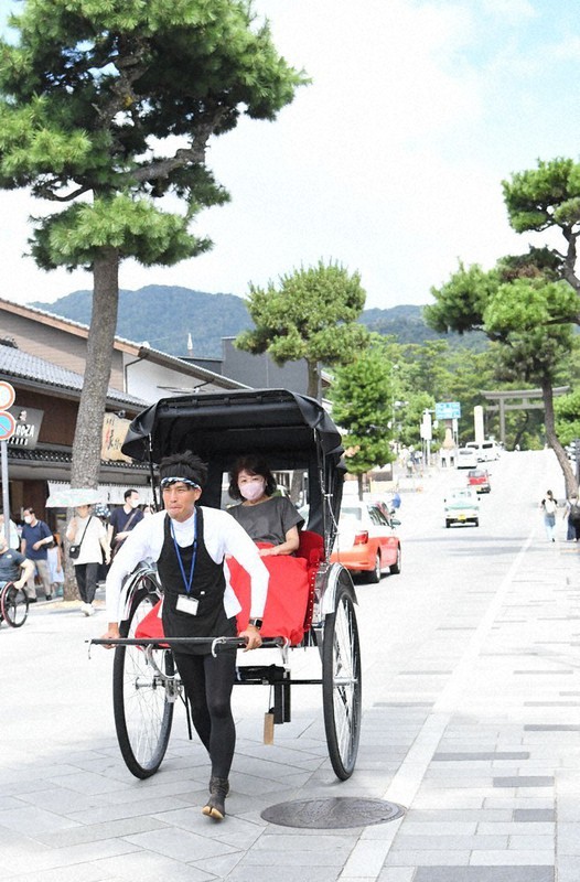 人力車 本体 二人乗り 原寸大 観光 城下町 町おこし イベント