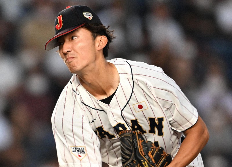 立大の荘司康誠=ZOZOマリンスタジアムで2022年8月31日、西夏生撮影