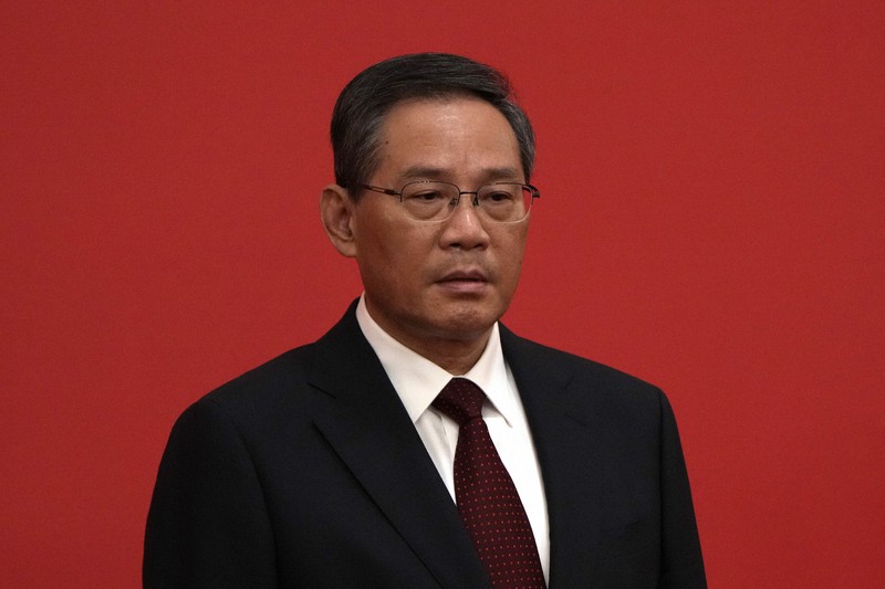 李強氏=北京で2022年10月23日、AP