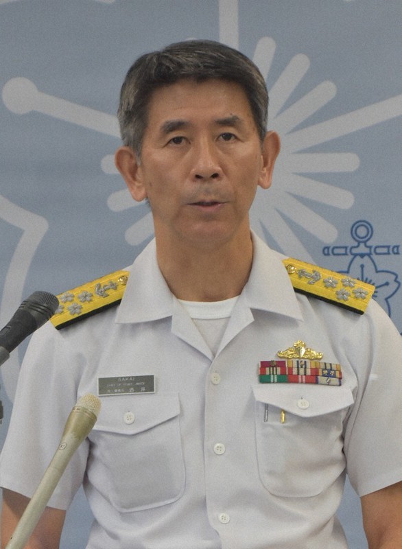 酒井良・海上幕僚長=2022年9月20日、内橋寿明撮影