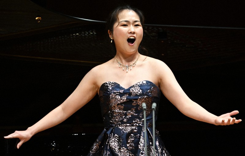 声楽部門で1位になった松原みなみさん=東京都新宿区の東京オペラシティで2022年10月25日、西夏生撮影