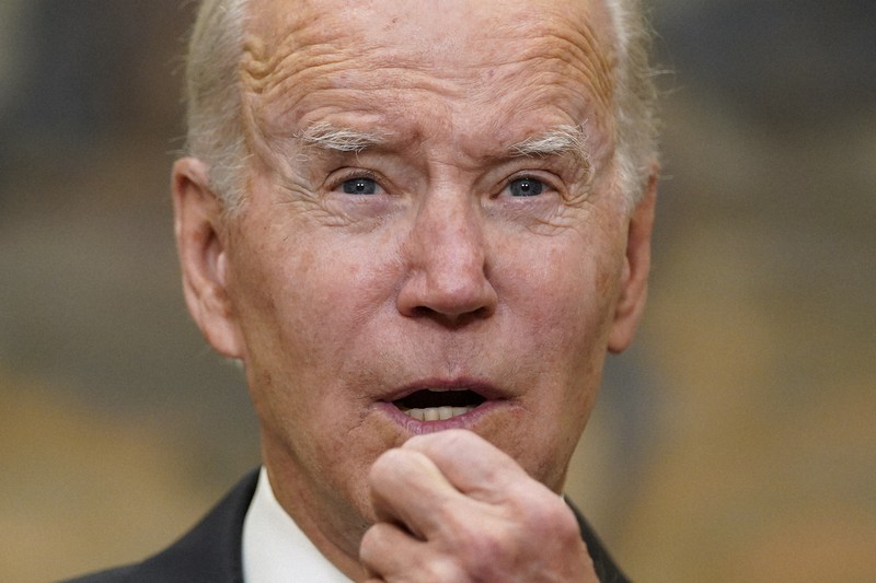 バイデン米大統領=ホワイトハウスで2022年10月31日、AP