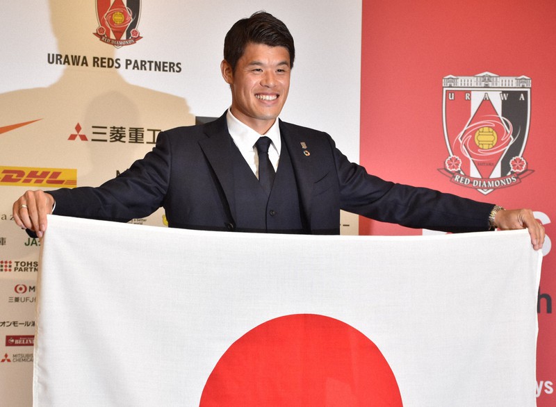 W杯カタール大会のメンバーに選出された浦和の酒井宏樹=埼玉スタジアムで2022年11月1日午後3時31分、後藤奈緒撮影