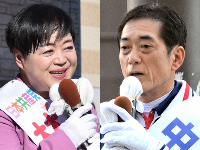 ２０２２愛媛県知事選 告示 現新の一騎打ち 愛媛 毎日新聞
