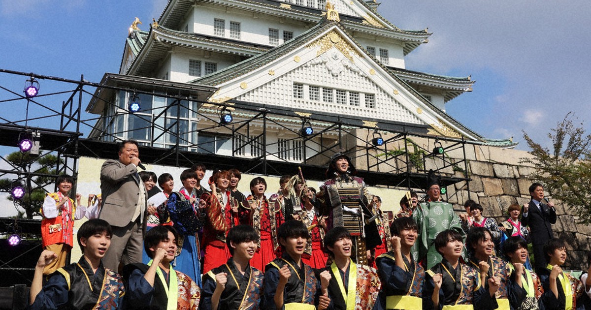 毎小ニュース：話題 歴史きざむ大阪城天守 復興90周年イベント（その1