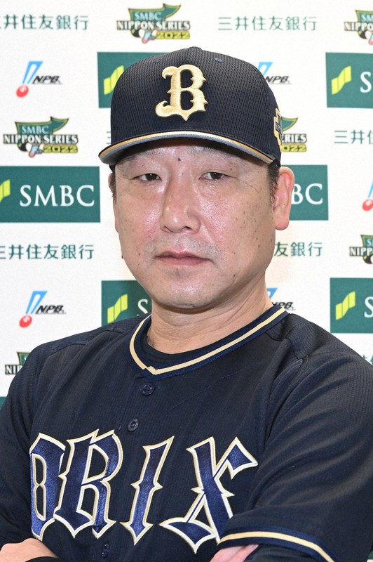 オリックスの中嶋聡監督=東京都新宿区のオリンピックスクエアで