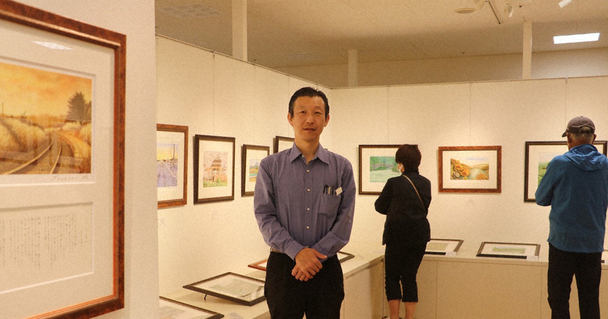 ホテル窓外　洋画家　松尾猛省の作品 ホテル窓外 洋画家 松尾猛省の作品Ω