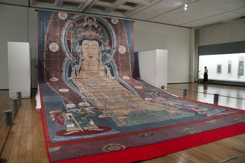 初瀬地区に焦点、巨大仏画初展示 桜井・万葉文化館 ／奈良 | 毎日新聞