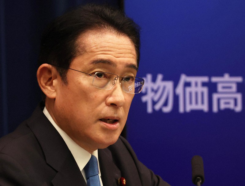 記者会見で経済対策について説明する岸田文雄首相=首相官邸で2022年10月28日、幾島健太郎撮影