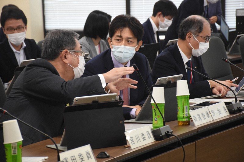 子宮頸がん予防のためのHPVワクチンの積極的勧奨の再開を議論した厚生労働省の専門部会。子宮頸がんは感染によって起こるがんの一つだ=東京都千代田区で2021年11月12日、矢澤秀範撮影