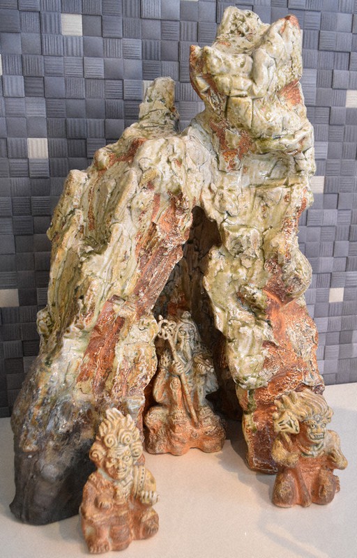 新歓嗣 花生 伊賀焼 共箱 生花 新歓嗣 花生 伊賀焼 共箱 生花 伊賀焼 花入 陶芸家 新