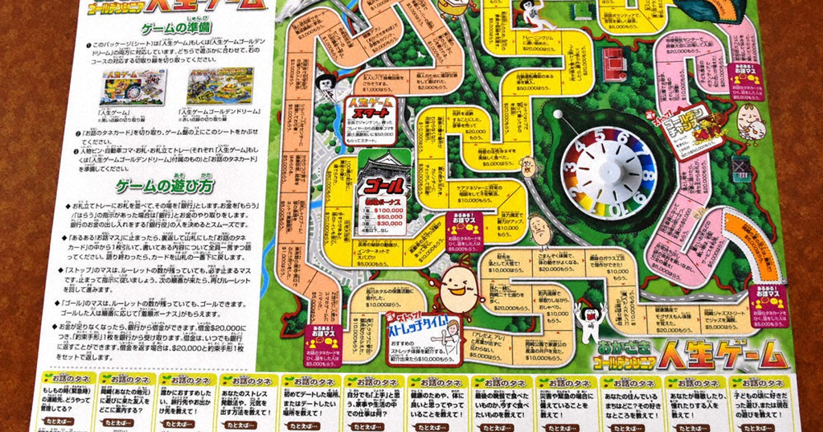 人生ゲームで遊ぶ、シニアの疑似体験 愛知・岡崎市とメーカー開発