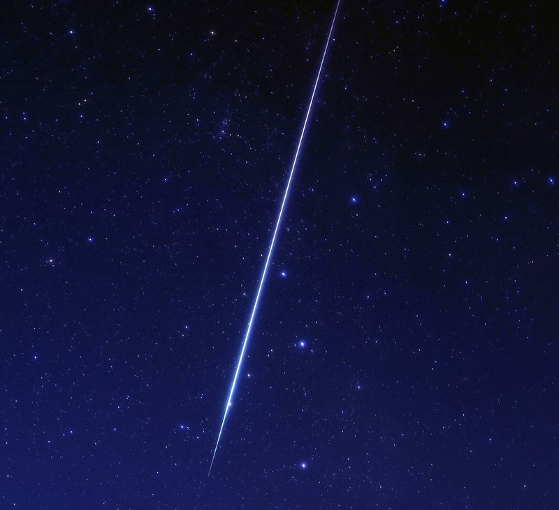 わかさぎの蔵　流星群 流星キラリ 本州最南端でも天文ファン歓声 ふたご座流星群 [写真