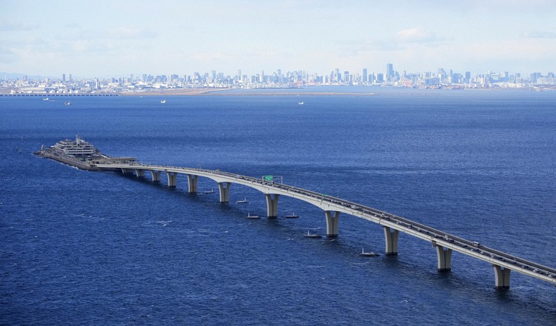 東京湾アクアライン開通記念 と新尾道大橋、多々羅大橋、来島海峡大橋開通記念 東京湾アクアライン｣千葉, 木更津 ・ Bing日替わり壁紙 ・ 無料